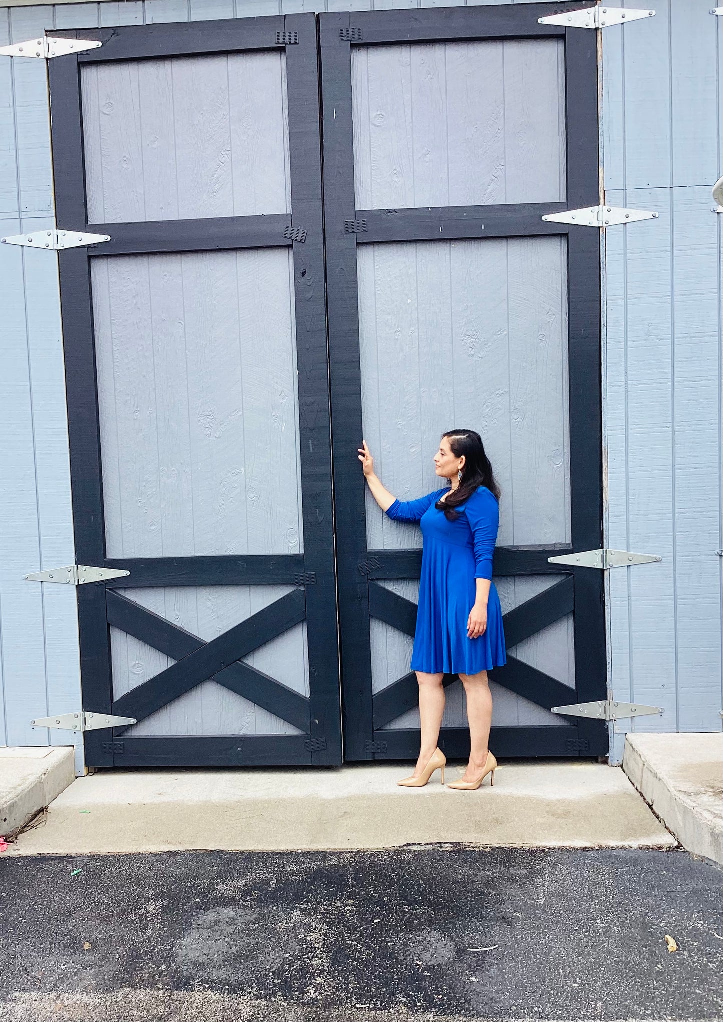 Blue Short Jersey Dress