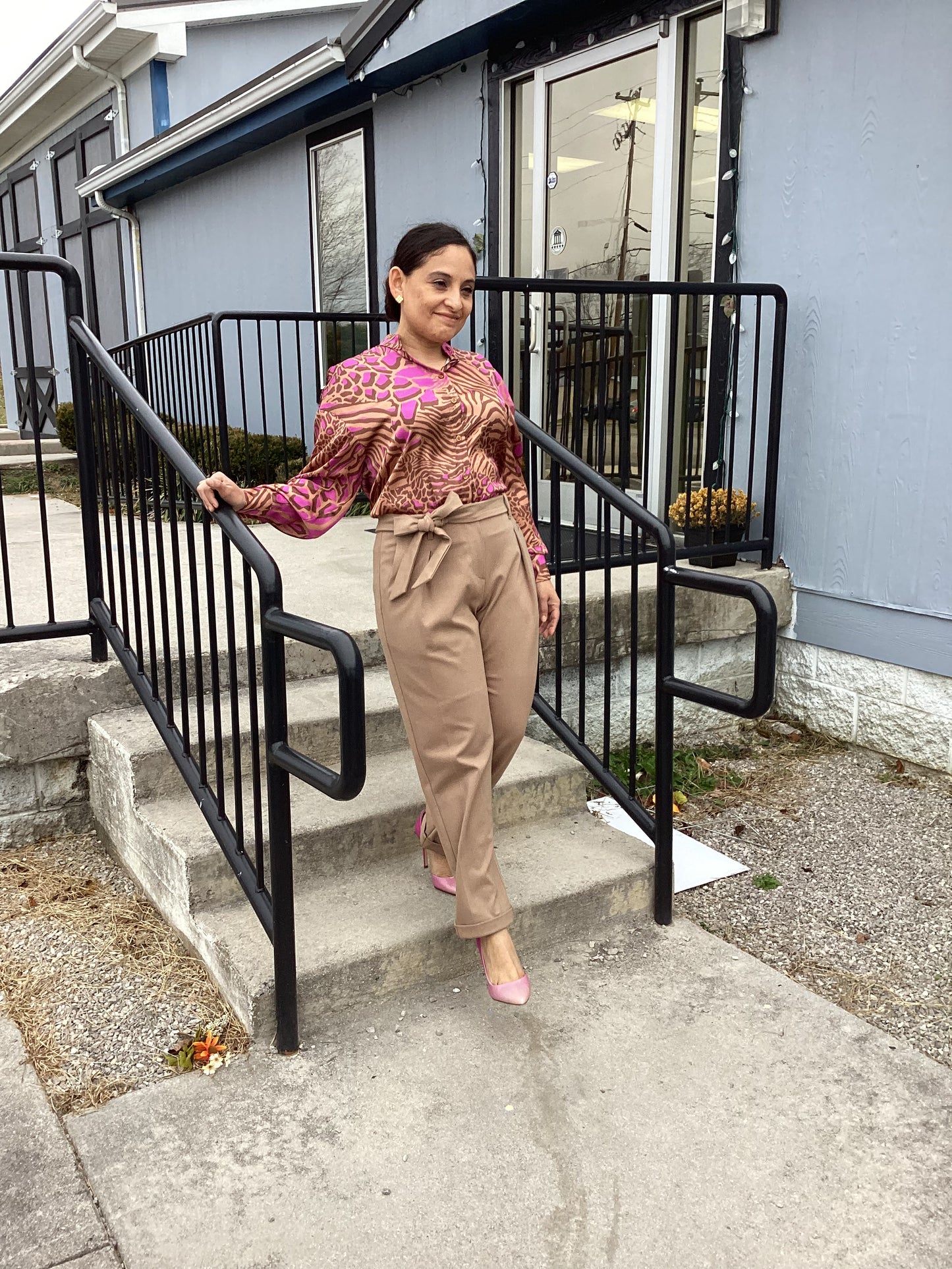 Animal Print Blouse