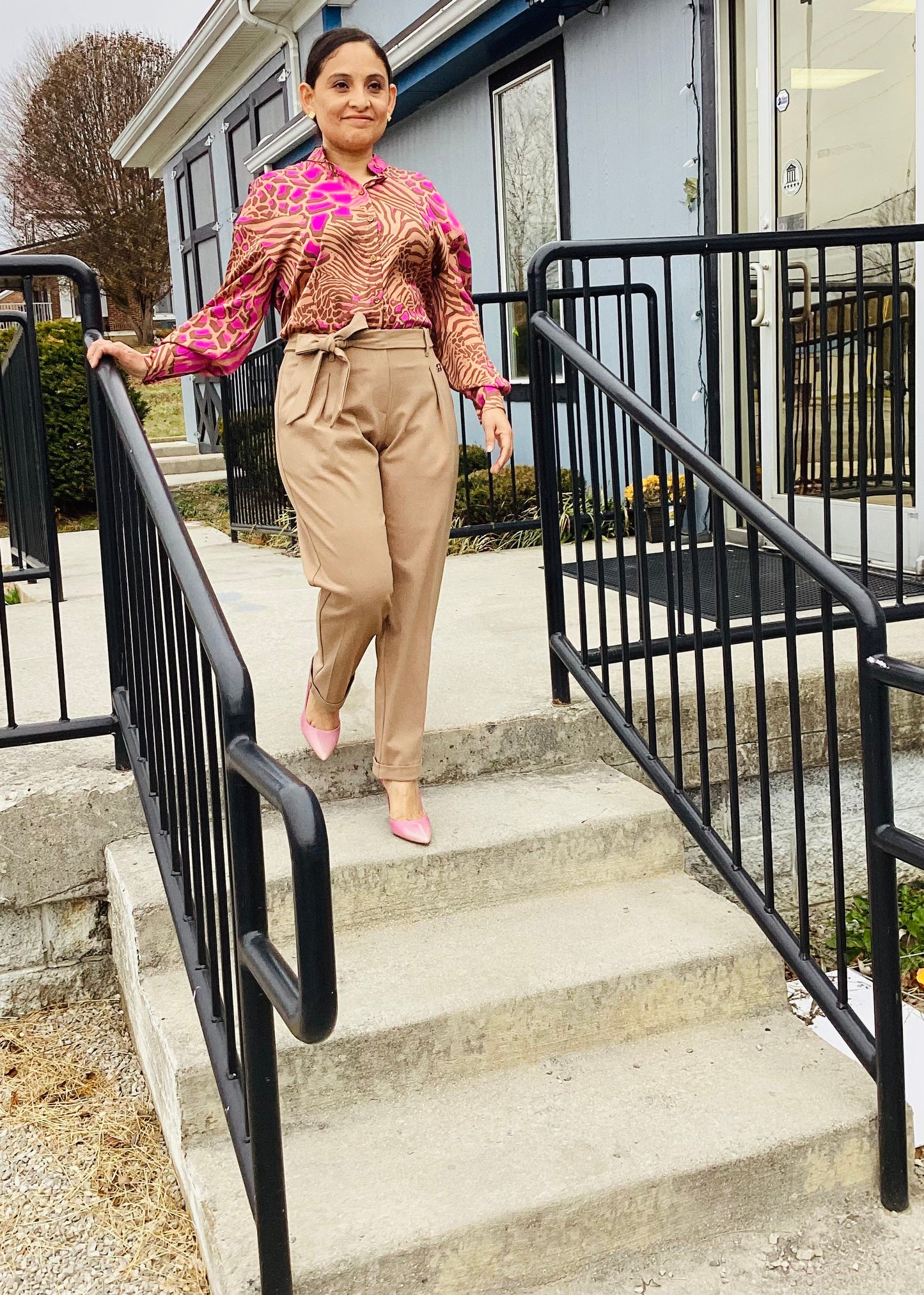 Animal Print Blouse